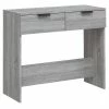 VidaXL Table console Sonoma gris 90x36x75 cm Bois d'ingénierie