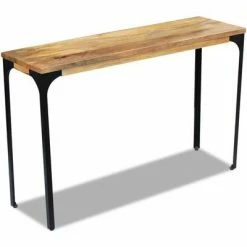 VidaXL Table console Bois de manguier 120 x 35 x 76 cm -Tables d'appoint Soldes image 3 243339