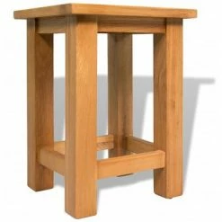 VidaXL Table d'appoint 27 x 24 x 37 cm Bois de chêne massif 7 VidaXL Table d'appoint 27 x 24 x 37 cm Bois de chêne massif -Tables d'appoint Soldes image 3 244207