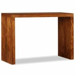 VidaXL Table console Bois massif avec finition en Sesham 110x40x76 cm -Tables d'appoint Soldes image 3 244671