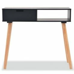 VidaXL Table console Bois de pin massif 80 x 30 x 72 cm Noir 8 VidaXL Table console Bois de pin massif 80 x 30 x 72 cm Noir -Tables d'appoint Soldes image 3 244738