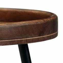 VidaXL Ensemble de tables 3 pcs Bois de manguier massif et acier -Tables d'appoint Soldes image 3 246284