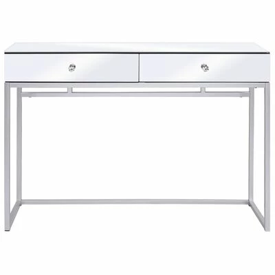 VidaXL Table console miroir Acier et verre 107 x 33 x 77 cm 3 VidaXL Table console miroir Acier et verre 107 x 33 x 77 cm – Image 3