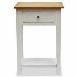 VidaXL Table d'appoint 50 x 32 x 75 cm Bois de chêne massif -Tables d'appoint Soldes image 3 247048