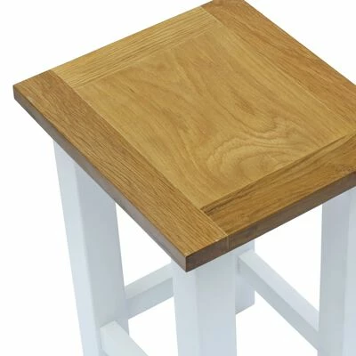 VidaXL Table d'appoint 27 x 24 x 37 cm Bois de chêne massif 3 VidaXL Table d'appoint 27 x 24 x 37 cm Bois de chêne massif – Image 3