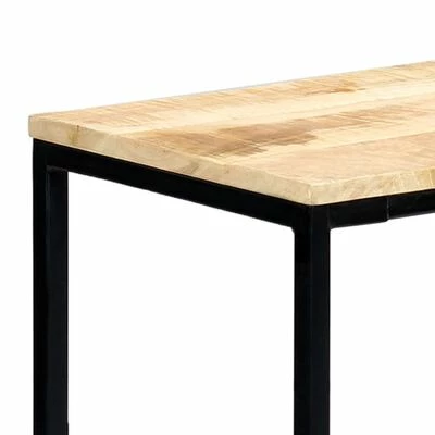 VidaXL Table console 140 x 35 x 76 cm Bois de manguier massif brut 3 VidaXL Table console 140 x 35 x 76 cm Bois de manguier massif brut – Image 3