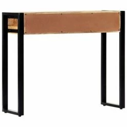 VidaXL Table console 90 x 30 x 75 cm Bois de manguier massif -Tables d'appoint Soldes image 3 247920