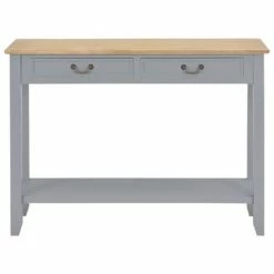 VidaXL Table console Gris 110x35x80 cm Bois -Tables d'appoint Soldes image 3 249902