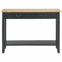 VidaXL Table console Noir 110x35x80 cm Bois -Tables d'appoint Soldes image 3 249903