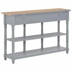 VidaXL Table console Gris 120x30x76 cm MDF -Tables d'appoint Soldes image 3 280017