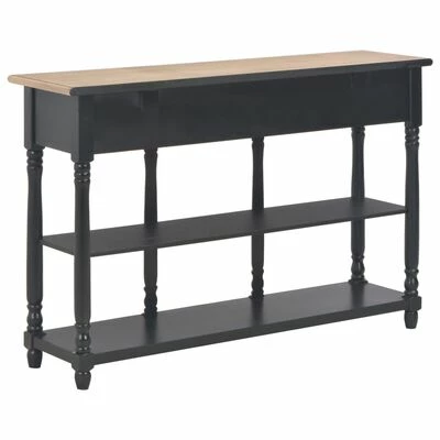 VidaXL Table console Noir 120x30x76 cm MDF 3 VidaXL Table console Noir 120x30x76 cm MDF – Image 3