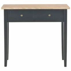 280055 vidaXL Dressing Console Table Black 79x30x74 cm Wood -Tables d'appoint Soldes image 3 280055