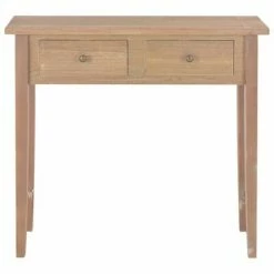 VidaXL Table de console et coiffeuse Marron 79 x 30 x 74 cm Bois -Tables d'appoint Soldes image 3 280056