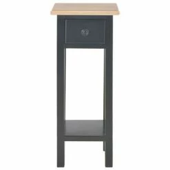 280059 vidaXL Side Table Black 27x27x65,5 cm Wood -Tables d'appoint Soldes image 3 280059