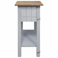 VidaXL Table console Gamme Corona Pin mexicain Gris 90x34,5x73 cm 8 VidaXL Table console Gamme Corona Pin mexicain Gris 90x34,5x73 cm -Tables d'appoint Soldes image 3 282645