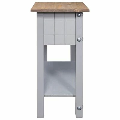 VidaXL Table console Gamme Corona Pin mexicain Gris 90x34,5x73 cm 3 VidaXL Table console Gamme Corona Pin mexicain Gris 90x34,5x73 cm – Image 3
