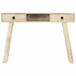 VidaXL Table console 110 x 35 x 76 cm Bois de manguier massif -Tables d'appoint Soldes image 3 282870