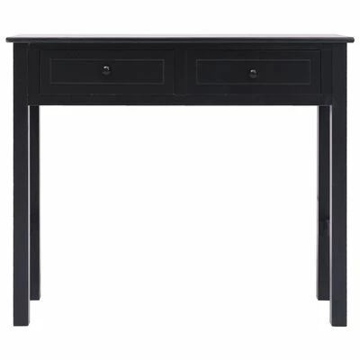 VidaXL Table console Noir 90 x 30 x 77 cm Bois 3 VidaXL Table console Noir 90 x 30 x 77 cm Bois – Image 3