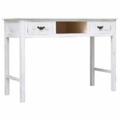 VidaXL Table console Blanc antique 110 x 45 x 76 cm Bois -Tables d'appoint Soldes image 3 284162