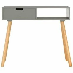 VidaXL Table console Gris 80x30x72 cm Pin massif -Tables d'appoint Soldes image 3 285218