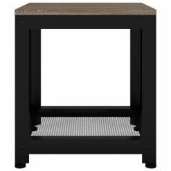 VidaXL Table d'appoint Gris et noir 40x40x45 cm MDF et fer 8 VidaXL Table d'appoint Gris et noir 40x40x45 cm MDF et fer -Tables d'appoint Soldes image 3 286080