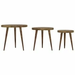 VidaXL Ensemble de tables d'appoint 3 pcs Marron foncé MDF et fer 8 VidaXL Ensemble de tables d'appoint 3 pcs Marron foncé MDF et fer -Tables d'appoint Soldes image 3 286094