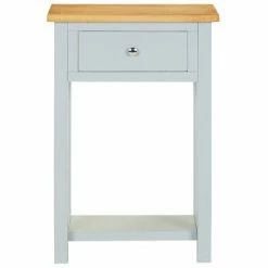 VidaXL Table d'appoint 50x32x75 cm Bois de chêne massif -Tables d'appoint Soldes image 3 288621