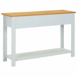 VidaXL Table console 118x35x77 cm Bois de chêne massif 8 VidaXL Table console 118x35x77 cm Bois de chêne massif -Tables d'appoint Soldes image 3 288626