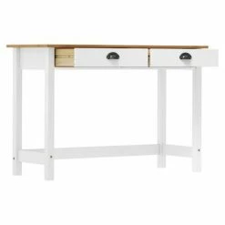 VidaXL Table console Hill Range avec 2 tiroirs 110x45x74 cm Pin solide -Tables d'appoint Soldes image 3 288994