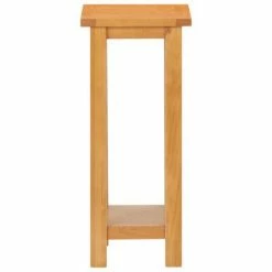 VidaXL Table d'appoint 27x24x55 cm Bois de chêne massif -Tables d'appoint Soldes image 3 289185