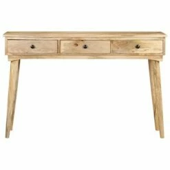 VidaXL Table console 120x50x78 cm Bois de manguier massif -Tables d'appoint Soldes image 3 320798