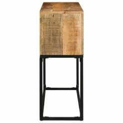VidaXL Table console 120x30x75 cm Bois de manguier brut -Tables d'appoint Soldes image 3 320820