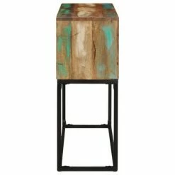 VidaXL Table console 120x30x75 cm Bois de récupération massif -Tables d'appoint Soldes image 3 320822