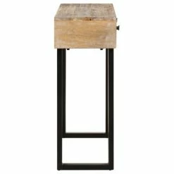 VidaXL Table console 100x30x75 cm Bois de manguier massif -Tables d'appoint Soldes image 3 320823