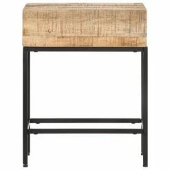 VidaXL Table d'appoint 40x30x50 cm Bois massif de manguier brut -Tables d'appoint Soldes image 3 320938