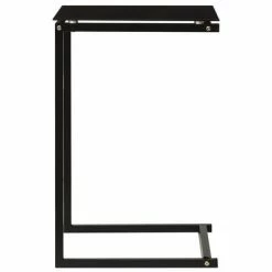 VidaXL Table d'appoint Noir 40x40x60 cm Verre trempé -Tables d'appoint Soldes image 3 322784