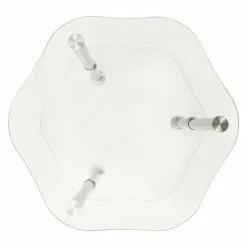 VidaXL Table d'appoint 2 niveaux Transparent 38x38x50 cm Verre trempé 8 VidaXL Table d'appoint 2 niveaux Transparent 38x38x50 cm Verre trempé -Tables d'appoint Soldes image 3 322790