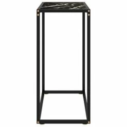 VidaXL Table console Noir 60x35x75 cm Verre trempé -Tables d'appoint Soldes image 3 322806