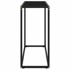 VidaXL Table console Noir 80x35x75 cm Verre trempé 8 VidaXL Table console Noir 80x35x75 cm Verre trempé -Tables d'appoint Soldes image 3 322808