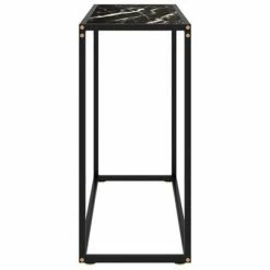 VidaXL Table console Noir 80x35x75 cm Verre trempé 8 VidaXL Table console Noir 80x35x75 cm Verre trempé -Tables d'appoint Soldes image 3 322810