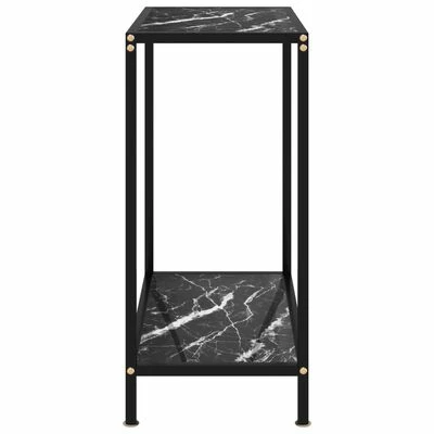 VidaXL Table console Noir 60x35x75 cm Verre trempé 3 VidaXL Table console Noir 60x35x75 cm Verre trempé – Image 3