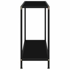 VidaXL Table console Noir 80x35x75 cm Verre trempé 8 VidaXL Table console Noir 80x35x75 cm Verre trempé -Tables d'appoint Soldes image 3 322832