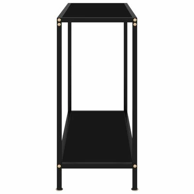 VidaXL Table console Noir 80x35x75 cm Verre trempé 3 VidaXL Table console Noir 80x35x75 cm Verre trempé – Image 3