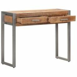 VidaXL Table console 95x35x75 cm Bois de manguier massif -Tables d'appoint Soldes image 3 323490