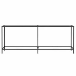 VidaXL Table console Transparent 200x35x75,5 cm Verre trempé -Tables d'appoint Soldes image 3 331706