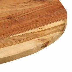 VidaXL Table d'appoint 60x(42-62) cm Bois massif d'acacia et fonte -Tables d'appoint Soldes image 3 338453