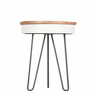 LABEL51 Table d'angle Saria 44x53 cm Blanc 3 LABEL51 Table d'angle Saria 44x53 cm Blanc – Image 3