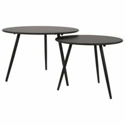 Lesli Living Table d'appoint Rafael 45x35 cm Noir 5 Lesli Living Table d'appoint Rafael 45x35 cm Noir -Tables d'appoint Soldes image 3 441269