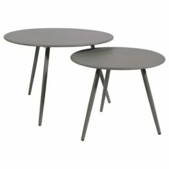 Lesli Living Table d'appoint Rafael 45x35 cm Gris 6 Lesli Living Table d'appoint Rafael 45x35 cm Gris -Tables d'appoint Soldes image 3 441270