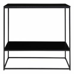 House Nordic Table console avec 2 étagères Avery Noir -Tables d'appoint Soldes image 3 442755